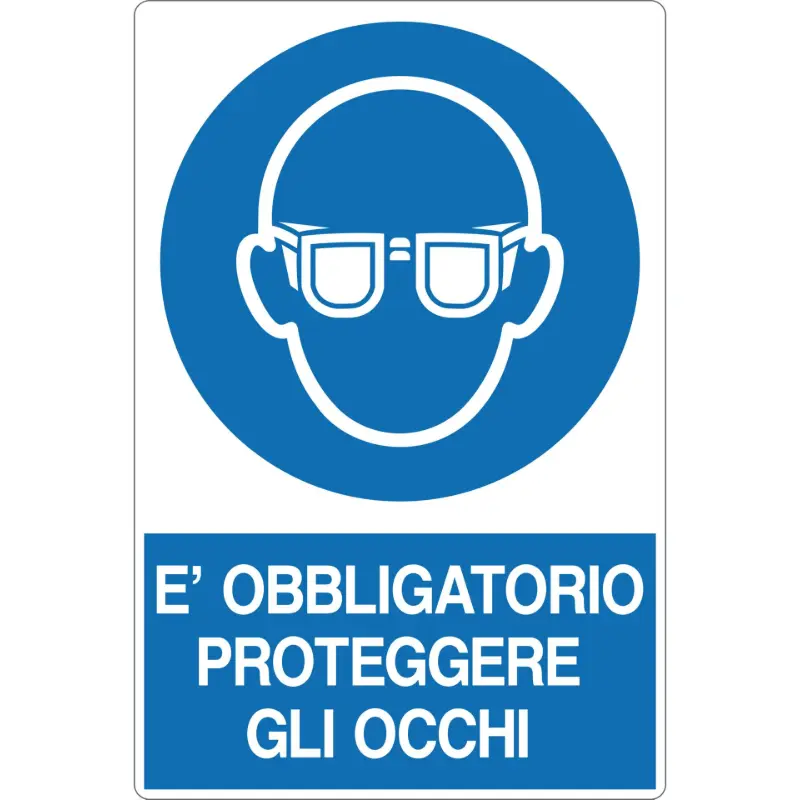 Cartello all. obbligo protezione occhi in offerta in vendita online