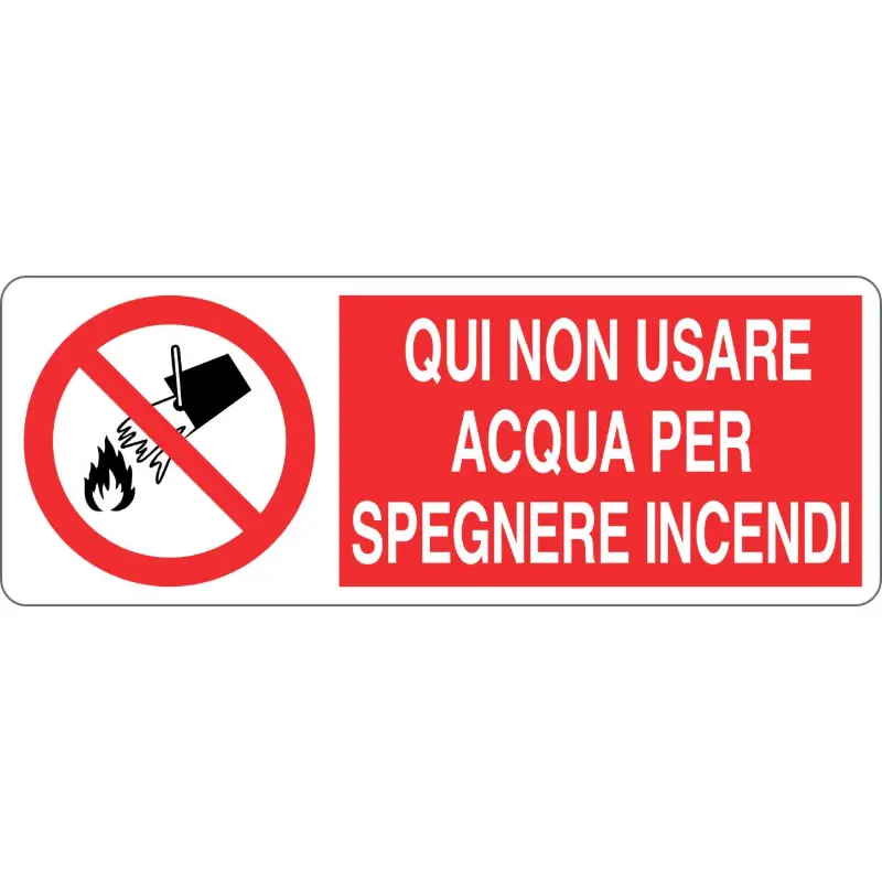 señal al aire libre aquí no uses agua para apagar incendios en oferta a la venta online