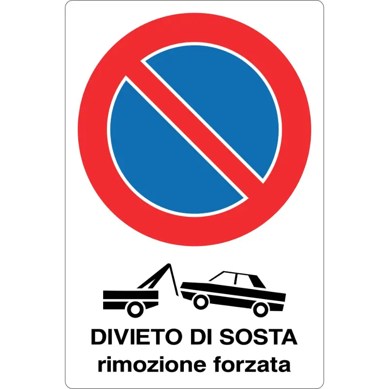 Cartello all. divieto di sosta rimozione forzata in offerta in vendita online