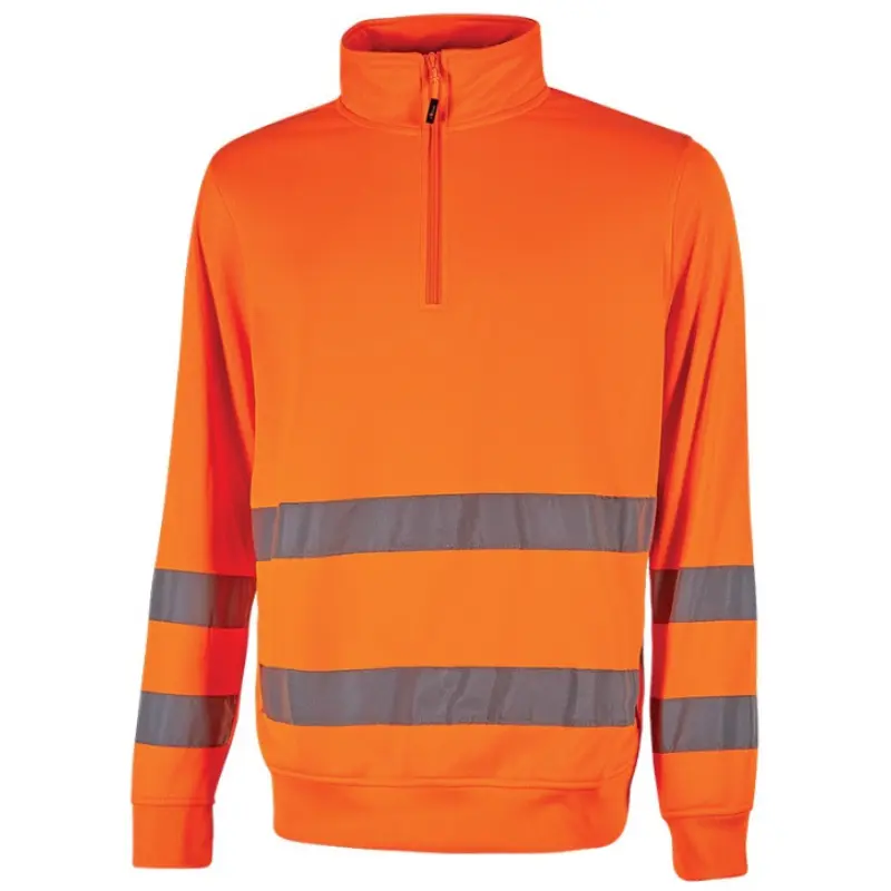 Felpa U-Power Felis Alta Visibilità | Felpa Tecnica Mezza Zip