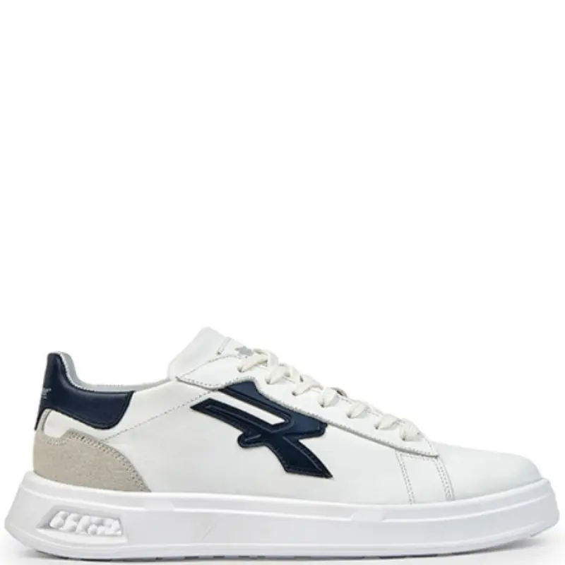 Scarpe U-Power Blair OB SR | Sneaker Urban Pelle Bianca e Blu