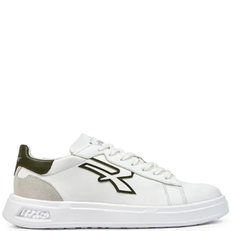 Scarpe U-Power Snake OB SR | Sneaker Urban Pelle Bianca e Verde