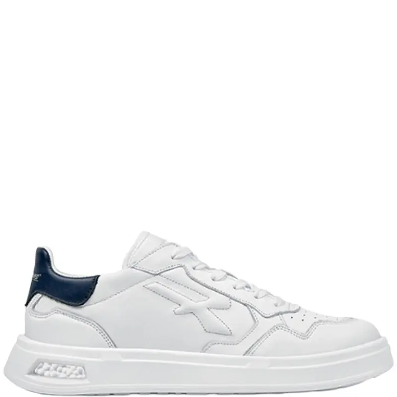 Scarpe U-Power Dragos OB SR | Sneaker Urban Pelle Bianca e Blu